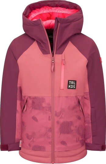 TrollKids Girls Lifjell Jacket Xt - FROZEN BERRY/DEEP RUBY - 128