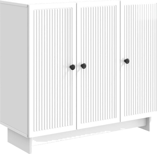 Serviesskap Høgglans hvit 89 x 34,5 x 80 cm Konstruert tre Serviesskap Høgglans hvit 89 x 34,5 x 80 cm Konstruert tre