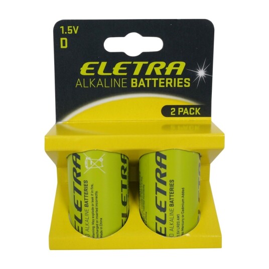 ELETRA EA2D23 D-BATTERIER, 2 STK