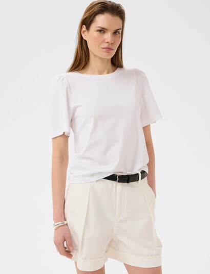 InWear Pfiaiw Gathering Tshirt - White - L InWear Pfiaiw Gathering Tshirt - White - L