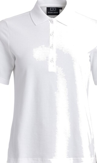 Bogeys & Birdies W Cotton Mix Classic Button Hvit Golf pologenser dame White XXX-Large