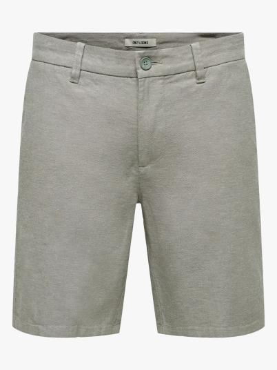 Only & Sons Mark Cotton Linen Shorts Grønn S