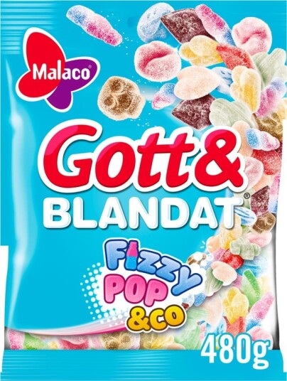 Malaco Gott & Blandat Fizzy Pop 480g