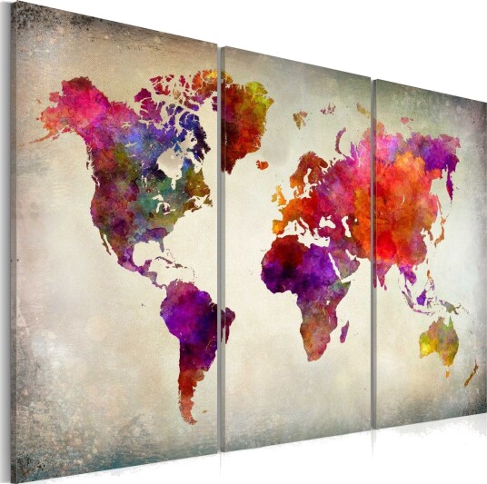 Bilde World Mosaic Of Colours 120x80 Artgeist sp. z o. o.