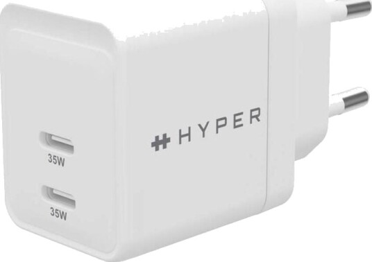 Targus HyperJuice 35W USB-C GaN Lader for To Enheter - Bærbar og Sikker