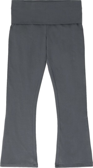 Mango Cotton Roll Over Waistband Leggings CHARCOAL 134