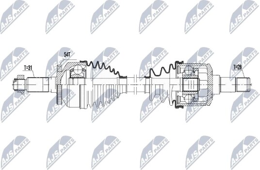 Nty Drivaksel NTY NPW KA 378