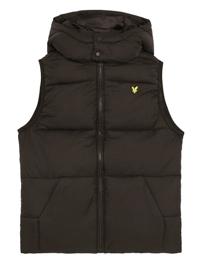 Lyle & Scott Ripstop Quilted Gilet Brown 152-158
