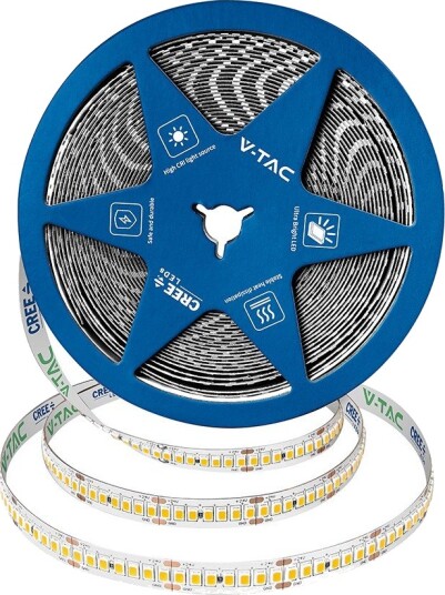 5m 18W/m LED strip 238 LED pr. meter 24V 135lm/W IP20 4000K SMD2835 Kulør : Varm