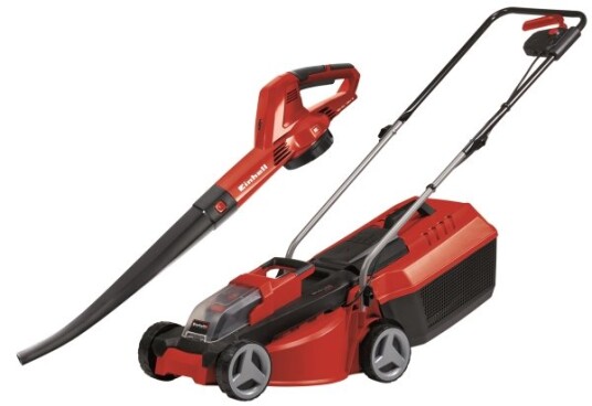 Einhell lawnmower leaf blower set GE-CM 3018 Li CL, 18V (red/black, Li-ion battery 3.0Ah) Einhell lawnmower leaf blower set GE-CM 3018 Li CL, 18V (red/black, Li-ion battery 3.0Ah)