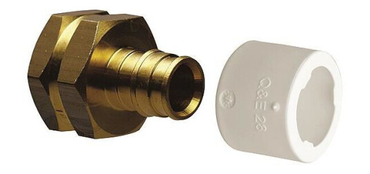 Uponor 1870214 Nippel rett innvendig gjenge 20 x 22 mm Installasjon