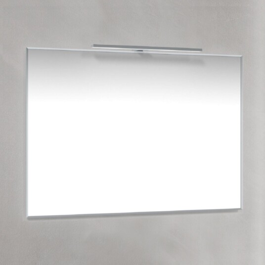 Macro Design Rammespeil T belysning LED Krom / 100cm