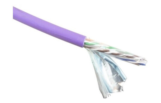 Act Cat 6A F/Utp Solid Installation Cable Lszh Cpr Euroclass Eca 24Awg Violet 305 Meter C6a F/Utp Solid Lszh Eca 305M (Fs6113)