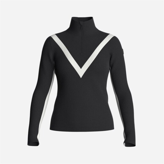 Voss Chevron Zipup Women Black