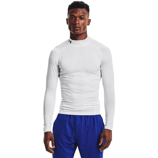 Under Armour Ua Hg Armour Comp Mock Ls - White - S