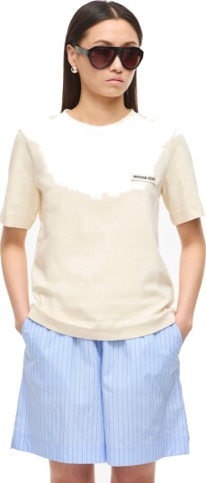 ROUGE EDIT Rousaras S/S O Neck Tee/Pf/1   Cream   L