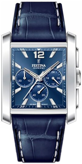 Festina Herreklokke F20636 2 Timeless Blå/Lær