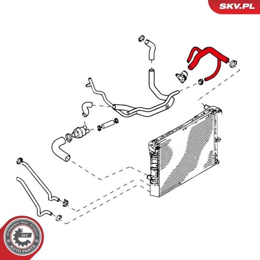Radiatorslange ESEN SKV 24SKV288