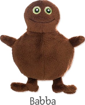 Babblarna Babblarna språktrening Plysj Bamse 12 cm Babba