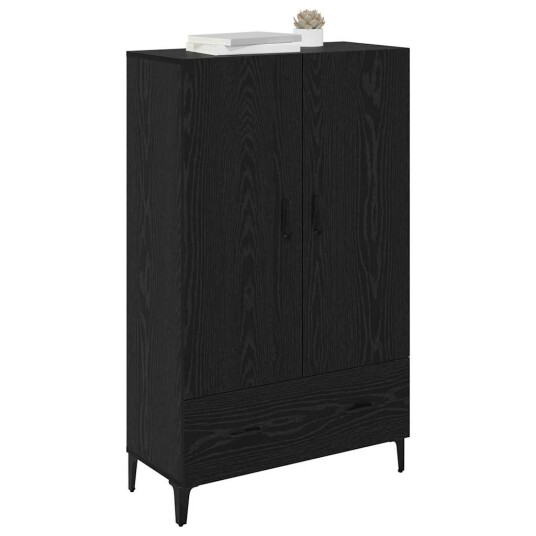 Høyskap Svart Eik 70 x 31 x 115 cm Ingeniørtre og jern Høyskap Svart Eik 70 x 31 x 115 cm Ingeniørtre og jern