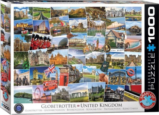 Eurographics Globetrotter Puslespill - 1000 brikker - Storbritannia