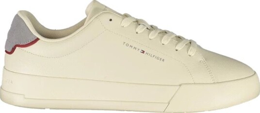 Tommy Hilfiger Th Court Core Ess Leather - Cream - 40