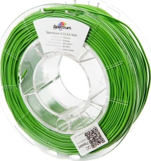 Spectrum S-Flex 90A Filament 1.75 mm 250 g Lime Green 80253