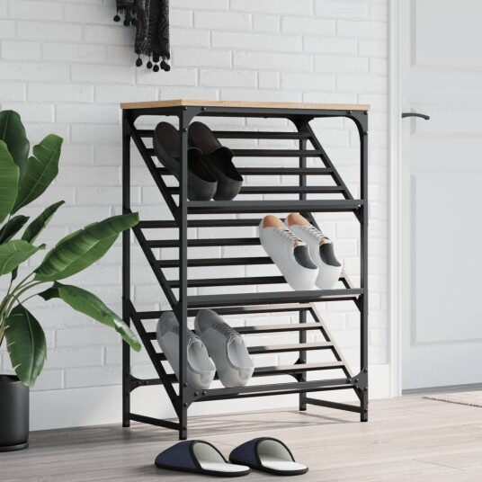 Skohylle sonoma eik 60x30x85 cm konstruert tre 8721012123960