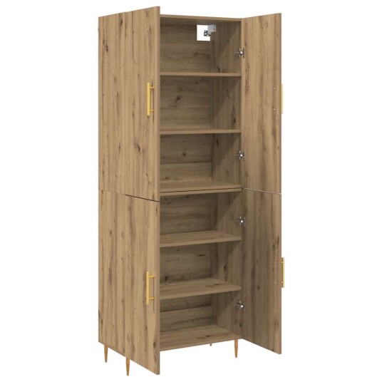 Høyskap artisan eik 69,5 x 34 x 180 cm Konstruert tre