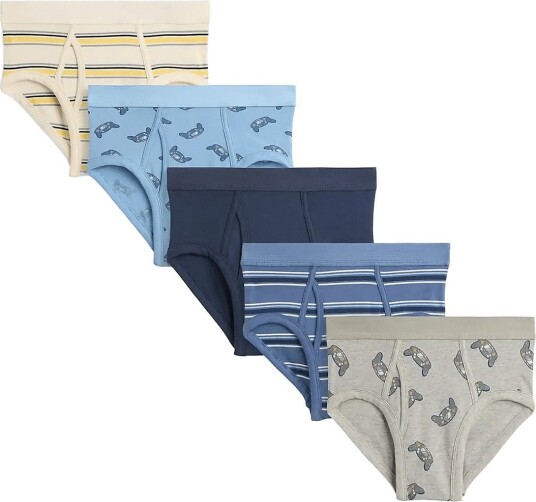 GAP Kids Organic Stretch Cotton Gaming Briefs (5 Pack) VIDEO GAME 164/176