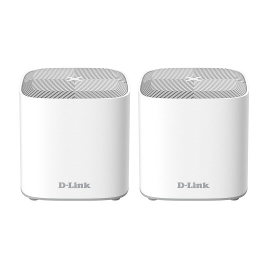 D-Link Covr-X1862 AX1800 mesh ruter 2 stk hvit COVR-X1862 D-Link Covr-X1862 AX1800 mesh ruter 2 stk hvit COVR-X1862