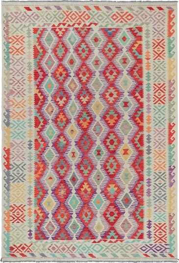 Orientalsk Teppe Vegi Kelim Hand Woven 200 x 295 cm Størrelse: 200 x 295 cm