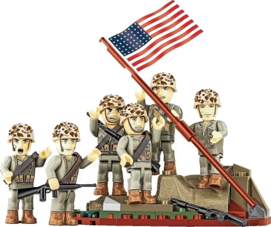 Cobi Byggesett Iwo Jima 6 Figurer 87 Deler
