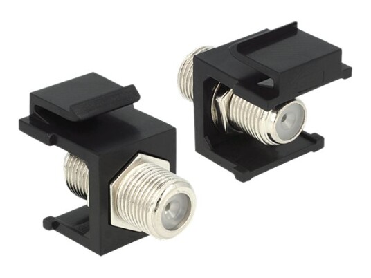 Delock Modulinnlegg Kopling F Kopling Svart 86350