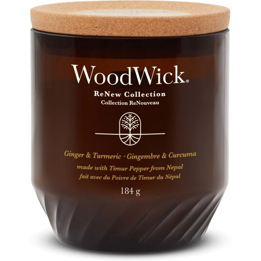 WoodWick - Renew duftlys medium ginger & tumeric