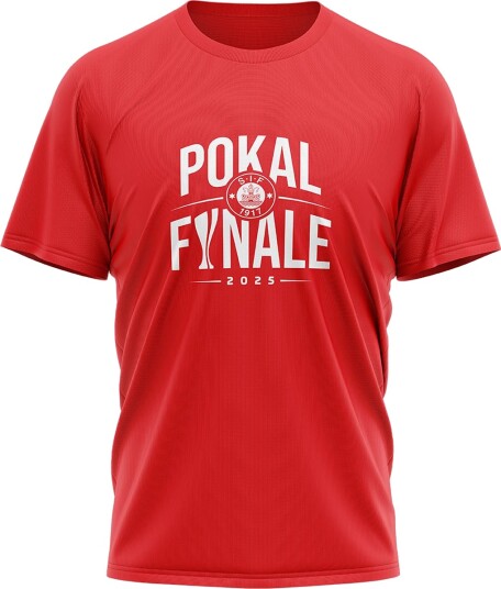 Silkeborg IF Pokalfinale 2025 Fan T skjorte Rød 3XL