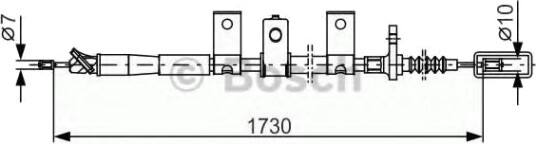 Bremsewire BOSCH 1 987 482 344
