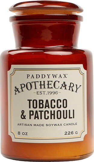 Paddywax Duftlys Apothecary Tobakk & Patchouli Brun