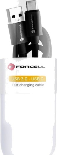 Usb-Kabel Forcell Usb-A Til Usb-C 1 M Svart