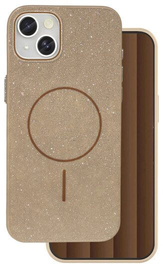 TFO Glitter Thin MagSafe deksel for iPhone 15 Brun