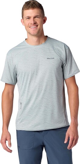 Marmot Men"s Airexchange Upf 50 Crew Ss Boulder Crack Frequency M Marmot Men"s Airexchange Upf 50 Crew Ss Boulder Crack Frequency M