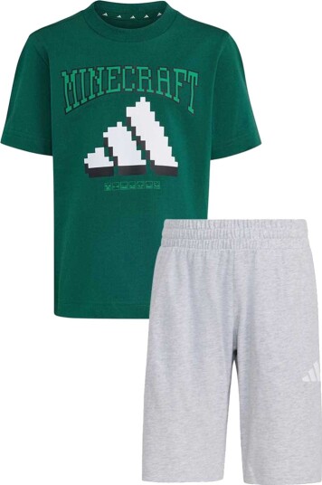 adidas Performance Shorts Sett - Collegiate Green/Grå Melert m.  - adidas Performance - 7 år (122) - Shorts Grønn