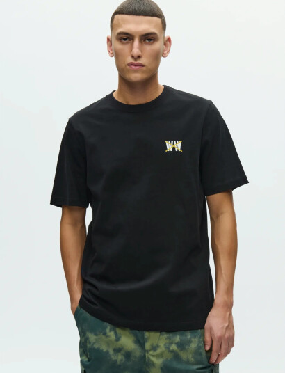 WOOD WOOD Wwbobby Tee Taxi 25388   Black   XS