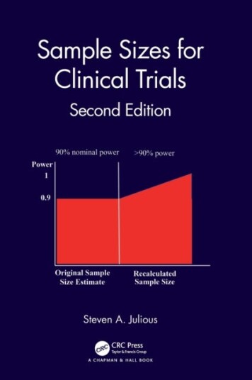 Sample Sizes For Clinical Trials Av Steven A. (University Of Sheffield Sheff Julious