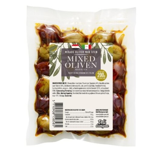 Blandede Oliven 200g Blandede Oliven 200g