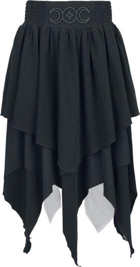 Gothicana by EMP Goth Middellangt skjørt Mystical WoodS til XXL Damer svart