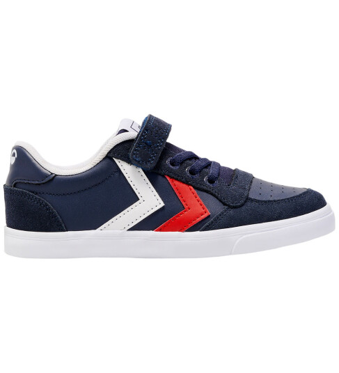 Hummel Sko Slimmer Stadil Leather Low Jr Peacoat 28 Sko Blå