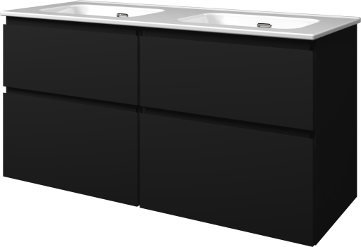 Sanibell Proline møbelpakke, 121x46 cm, matt sort Sanibell Proline møbelpakke, 121x46 cm, matt sort