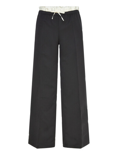 Monki Pull On Suiting Trousers - Black - S
