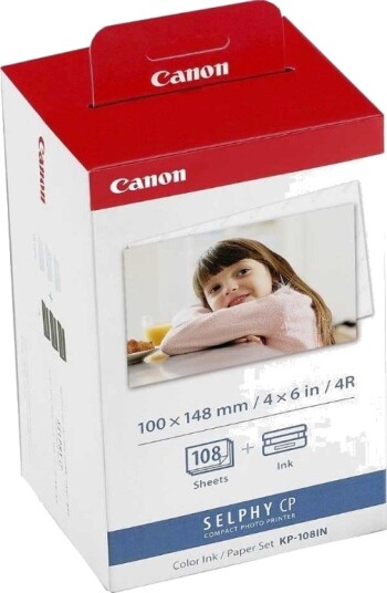 Canon KP-108IN C blekkpatron + papir 4x6" 3x36 ark - 3115B001 Original - Farge